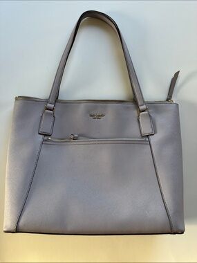 Kate Spade Cameron Large Pale Pink Leather Tote with Gold Hardware